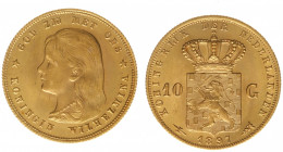 Nederland - Gouden Tientjes 1875 - 1933 - 10 Gulden 1897 - Gold - XF/UNC