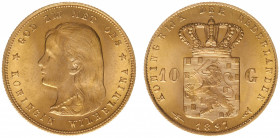 Nederland - Gouden Tientjes 1875 - 1933 - 10 Gulden 1897 - Gold - XF/UNC