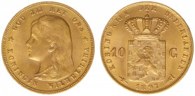 Nederland - Gouden Tientjes 1875 - 1933 - 10 Gulden 1897 - Gold - XF/UNC
