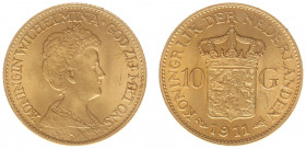 Nederland - Gouden Tientjes 1875 - 1933 - 10 Gulden 1911 - Gold - VF+