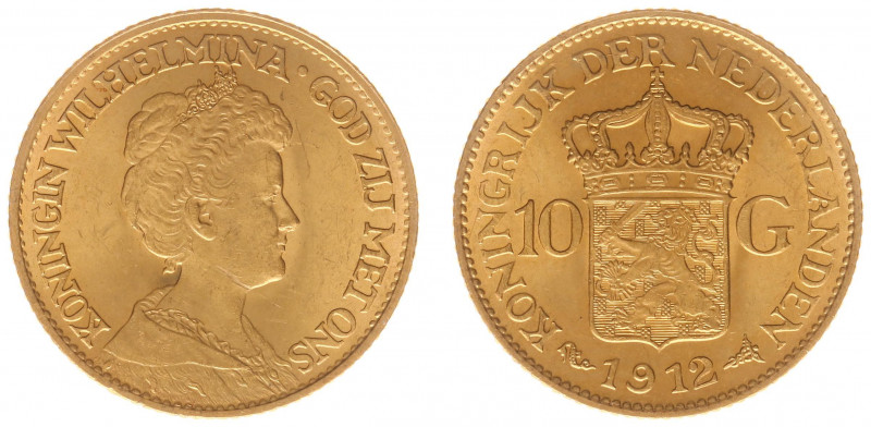 Nederland - Gouden Tientjes 1875 - 1933 - 10 Gulden 1912 - Gold - VF+