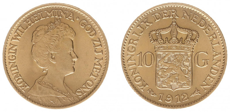 Nederland - Gouden Tientjes 1875 - 1933 - 10 Gulden 1912 - Gold - XF/UNC