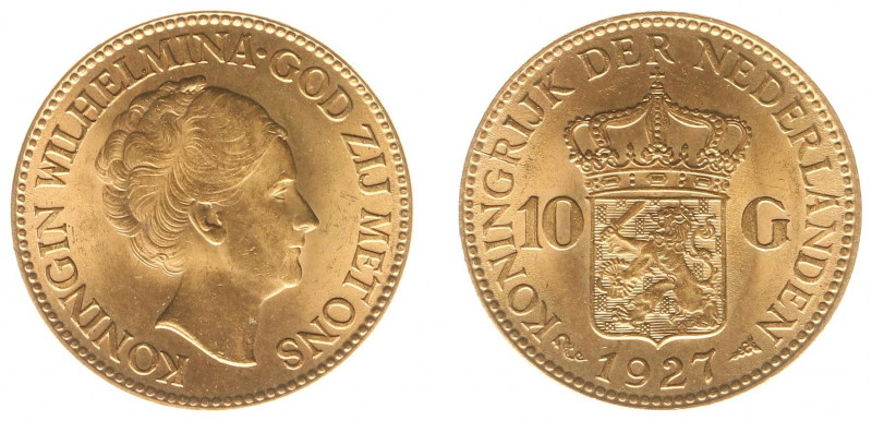 Nederland - Gouden Tientjes 1875 - 1933 - 10 Gulden 1927 - Gold - XF