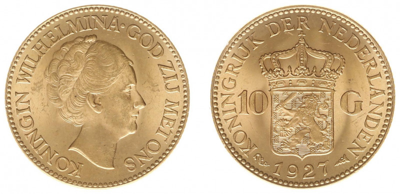 Nederland - Gouden Tientjes 1875 - 1933 - 10 Gulden 1927 - Gold - XF/UNC