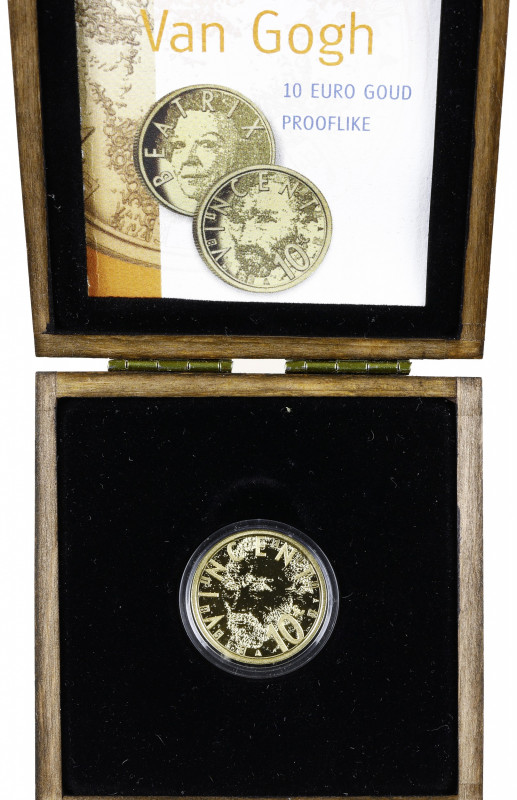 Nederland - Euro's - 10 Euro 2003 'Van Gogh' - Gold - Prooflike in orig. cassett...