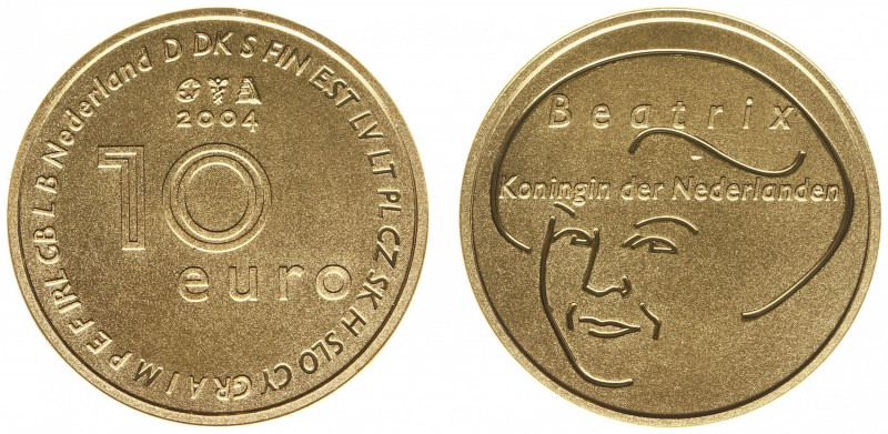 Nederland - Euro's - 10 Euro 2004 'Europamunt' - Gold - Proof