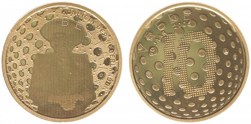 Nederland - Euro's - 10 Euro 2005 'Vrede en Vrijheid' - Gold - Proof