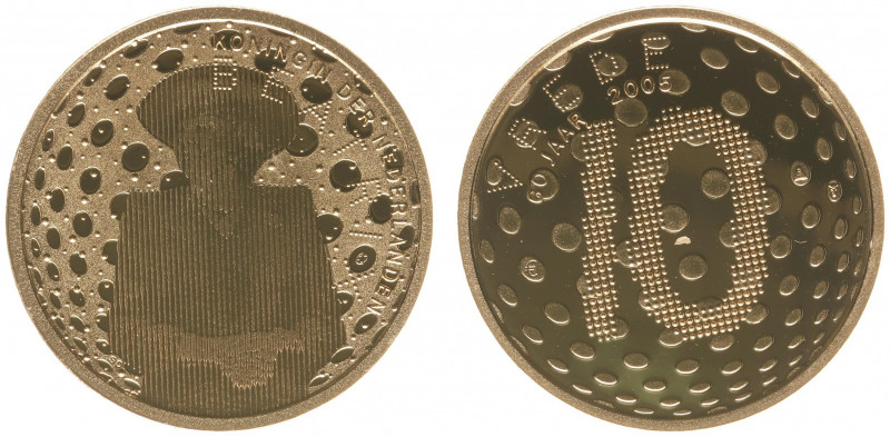 Nederland - Euro's - 10 Euro 2005 'Vrede en Vrijheid' - Gold - Proof