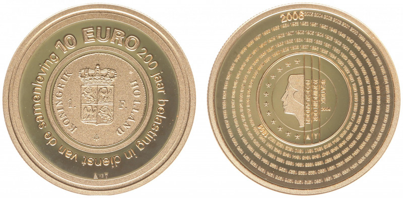 Nederland - Euro's - 10 Euro 2006 'Belastingdienst' - Gold - Proof