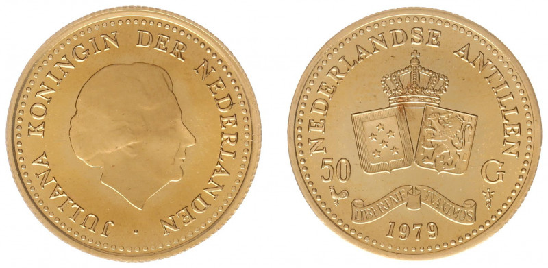 Nederlandse Antillen - 50 Gulden 1979 - Gold - Prooflike