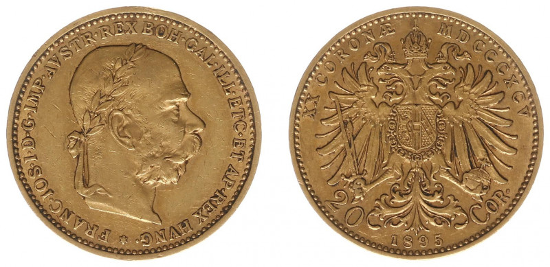 Oostenrijk - 20 Corona 1895 (KM2806, Her.331, Fr.504) - Gold - XF