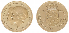 Nederland - Medal 'J1 gulden 1980' - Gold 6.72 gram .750 - UNC
