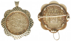 Nederland - Penning '½ cent Nederlands - Indië 1945 - 1970' in rand - Gold. tot.6.70 gram - VF