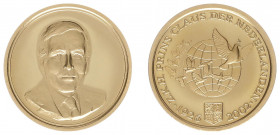 Nederland - Penning Prins Claus - Gold 4,03 gram .900 - Proof, thema ontwikkelings samenwerking