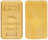 Divers - Gold Bar Credit Suisse 100 gram 999.9 - UNC