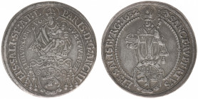Austria - Salzburg - Paris von Lodron (1619-1653) - Taler 1632 (KM87, Zöttl1483, Pr.1209, Dav.3504) - Obv: Madonna above shield of armst / Rev: St. Ru...