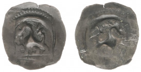 Austria - Styria - Albrecht II (1330-1358) - Pfennig nd., Graz (CNA D130) - Obv: Panther standing left / Rev: Blank - 0.62 g. - VF, rare coin