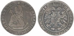 Austria - Empire - Maximilian II (1564-1576) - Taler 1576, Kuttenberg, mm. Georg Satny (Dav.8056, Dietiker244, Halacka195) - Obv: Half-length crowned ...