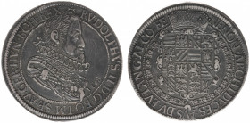 Austria - Empire - Rudolf II (1576-1612) - Taler 1608, Ensisheim (Dav.3035, Vogl.95) - Obv: Laureate, armored and draped bust right / Rev: Crowned shi...