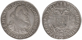Austria - Empire - Ferdinand II (1590-1637) - Taler 1621, Vienna (KM268.2, Her.366c, Dav.3076) - Obv: Laureate, armored and draped bust right, large r...