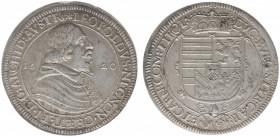 Austria - Empire - Leopold V (1619-1632) - Taler 1620, Hall (KM264.1, MT419, Dav.3328) - Obv: Draped bust right dividing 16-20 / Rev: Crowned arms, sh...