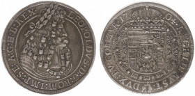 Austria - Empire - Leopold I (1657-1705) - Taler 1704, Hall (KM1303.4, Her.652, Dav.1003) - Obv: Armoured bust right / Rev: Crowned double headed impe...