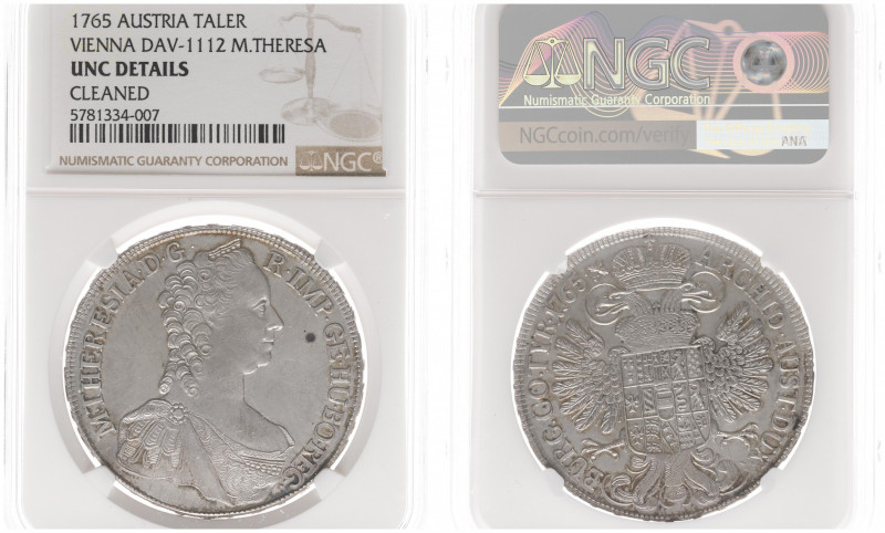 Austria - Empire - Maria Theresa (1740-1780) - Taler 1765, Vienna (KM1817, Her.4...