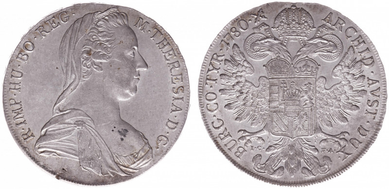 Austria - Empire - Maria Theresa (1740-1780) - Taler 1780 IC-FA, Vienna (KM1866....