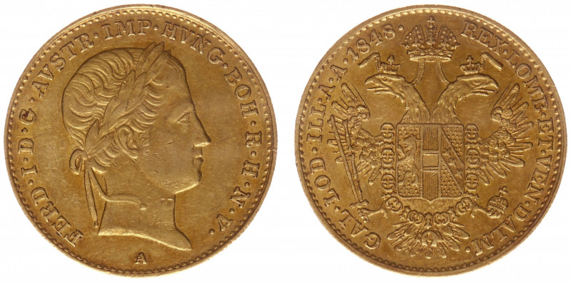 Austria - Empire - Ferdinand I (1835-1848) - Ducat 1848-A (KM2262, Her.30, ANK2,...