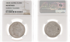 Austria - Empire - Franz Joseph I (1848-1916) - Gulden (Florin) 1864-B, Kremnitz (KM2219, ANK28, Her.538, Husz.2130) - Obv: Laureate head right / Rev:...