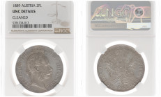 Austria - Empire - Franz Joseph I (1848-1916) - 2 Florin (2 Gulden) 1889 (KM2233, Her.518, ANK37) - Obv: Laureate head right / Rev: Crowned double hea...