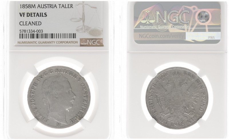 Austria - Empire - Franz Joseph I (1848-1916) - Taler 1858-M, Milano (KM2244, He...