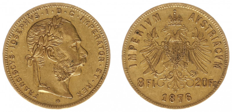 Austria - Empire - Franz Joseph I (1848-1916) - 8 Florins 20 Francs 1876 (KM2269...