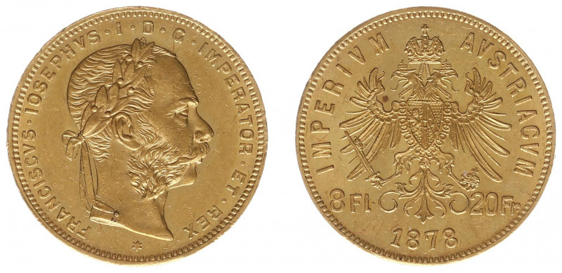 Austria - Empire - Franz Joseph I (1848-1916) - 8 Florins 20 Francs 1878 (KM2269...