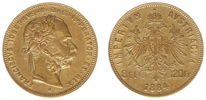 Austria - Empire - Franz Joseph I (1848-1916) - 8 Florins 20 Francs 1884 (KM2269...