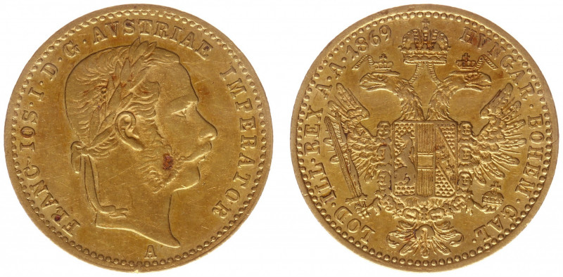 Austria - Empire - Franz Joseph I (1848-1916) - Ducat 1869-A (KM2266, Her.135, A...