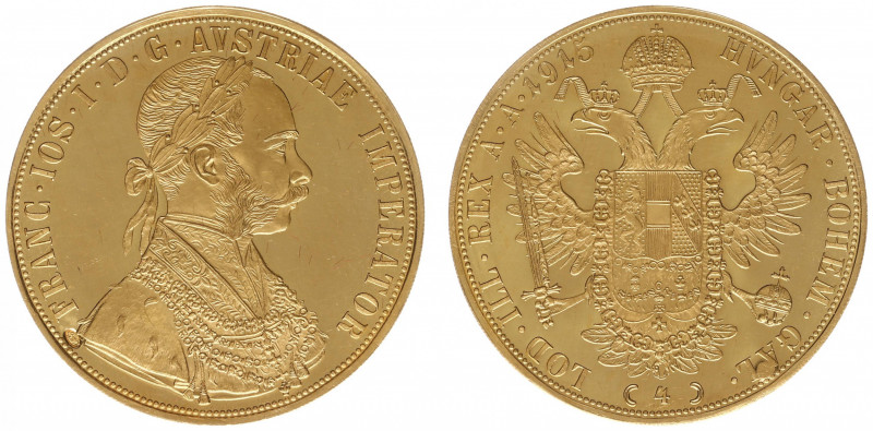 Austria - Empire - Franz Joseph I (1848-1916) - 4 Ducats 1915 (KM2276, Her.70, F...