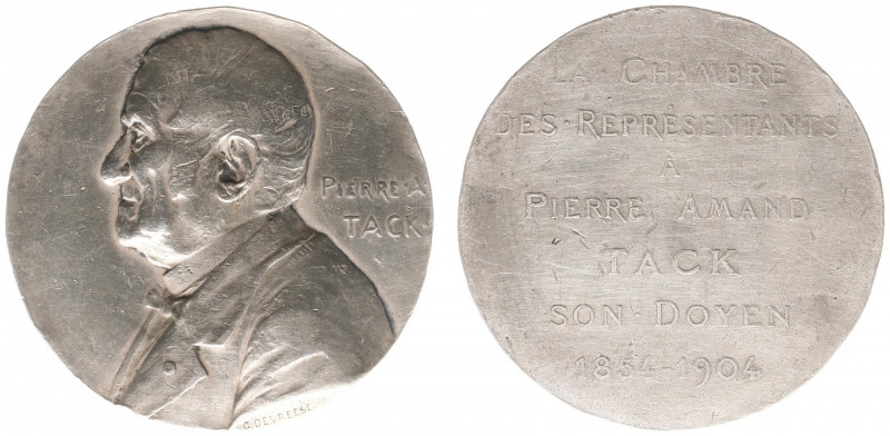 Belgium - Medals & Tokens - 1910 - Medal 'Pierre Tack' by G. Devreese - Obv. Bus...