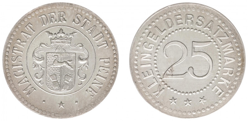 Deutschland - Emergency coins - Public Authorities - Peine 25 Pfennig ND Silver ...