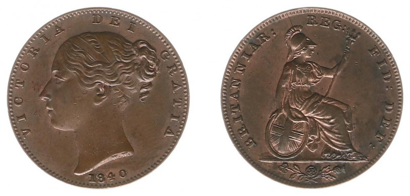 England - House of Hanover (1714-1901) - Victoria (1837-1901) - Farthing 1840 (K...