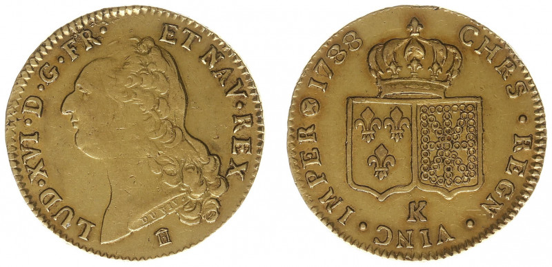 France - Royal (987-1793) - Louis XVI (1774-1793) - Double Louis d'or à la tête ...