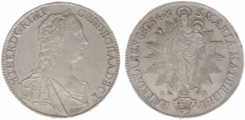 Hungary - Maria Theresia (1740-1780) - Taler 1754-KB (KM358.1, Husz.1675, Her.58...