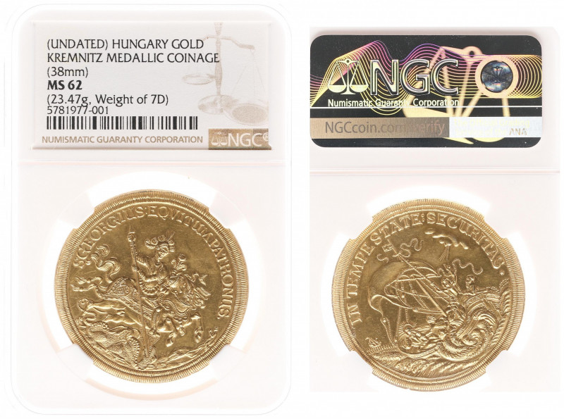 Hungary - Medals & Tokens - Gold Kremnitz Medallic Coinage (cf. Fr.574-576), 23....