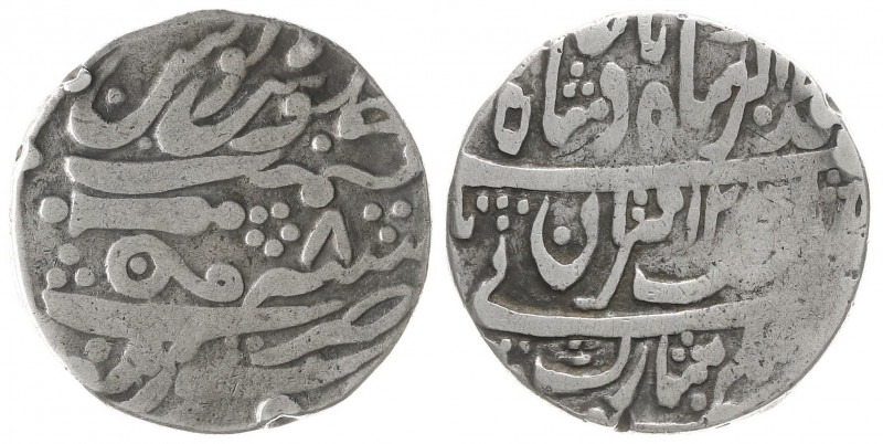 India - Princely States - Gwalior - AR Rupee AH1228/Ry.8 i.n.o. Muhammad Akbar I...