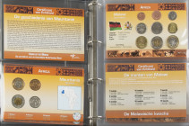Africa - Very nice collection African coins incl. Algeria, Guinea, Liberia, Tchad, Zambia etc, many silver, very nice qualities also 22 coin sets - mu...