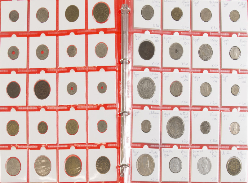 Africa - Collection African coins a.w. Algeria, Egypt, Morocco, Tunesia and some...