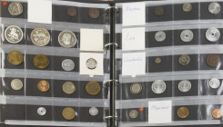 Asia - Nice collection Asian coins a.w. Bhutan, Laos, Mongolia, Tibet etc., some silver and some coin sets