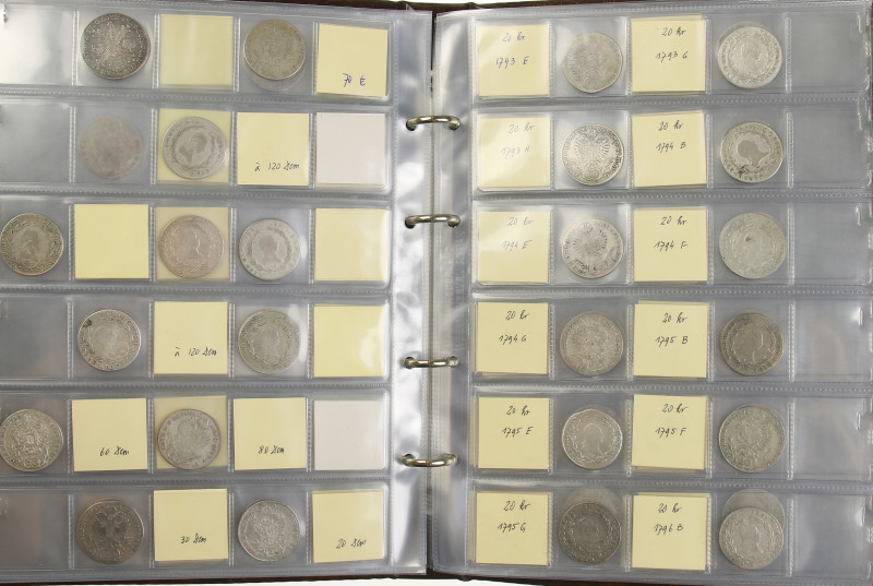 Austria - Large collection silver 20 Kreuzer pieces of Joseph II (1765-1790), Le...