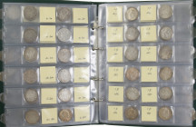 Austria - Nice collection silver Gulden or Florin pieces of Franz Joseph I (1848-1916) in album, collected by date ánd mint, qualities avg. between VF...