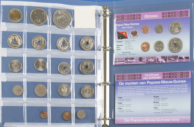 Oceania - Nice collection coins of Papua New Guinea, mostly nice quality